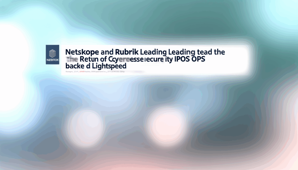 Netskope y Rubrik lideran el regreso de las salidas a bolsa en ciberseguridad respaldadas por Lightspeed