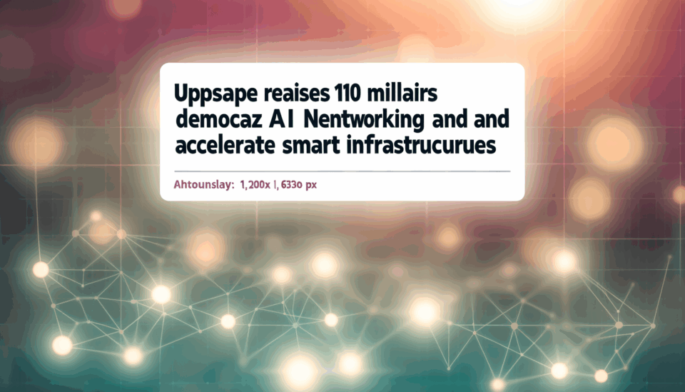 Upscale capta 100 millones de dólares para democratizar el networking de IA y acelerar infraestructuras inteligentes