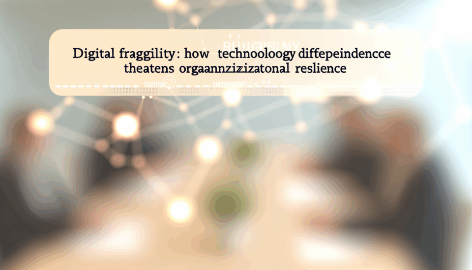 Fragilidad digital: cómo la interdependencia tecnológica amenaza la resiliencia de las organizaciones