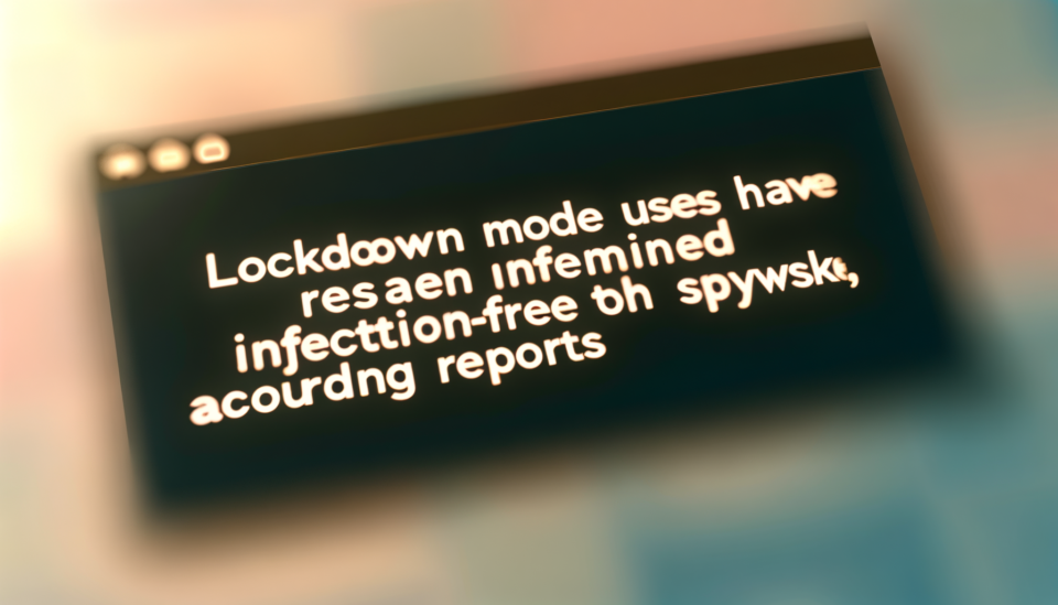 Apple asegura que ningún usuario con Modo Aislamiento ha sido infectado por spyware, según informes
