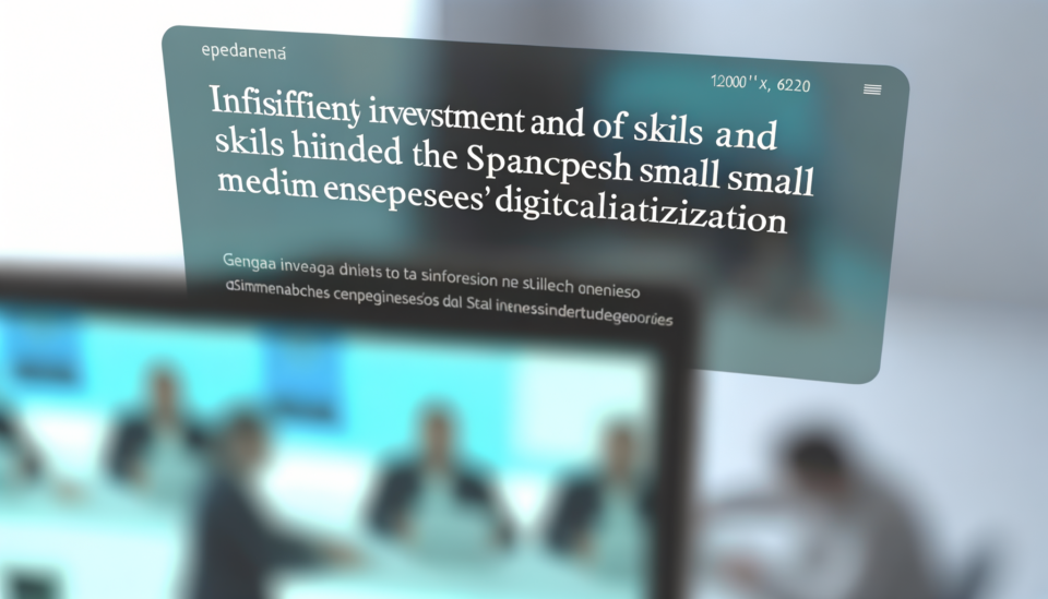 Digitalización de pymes españolas: inversión insuficiente y falta de competencias frenan su avance