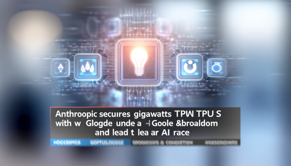 Anthropic asegura gigavatios en TPUs con Google y Broadcom para potenciar Claude y liderar la carrera de la IA
