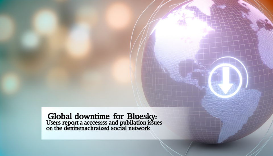 Bluesky sufre caída global: usuarios reportan problemas de acceso y publicación en la red social descentralizada