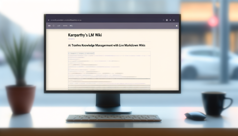 LLM Wiki de Karpathy: la IA transforma la gestión de conocimiento con wikis vivas en Markdown