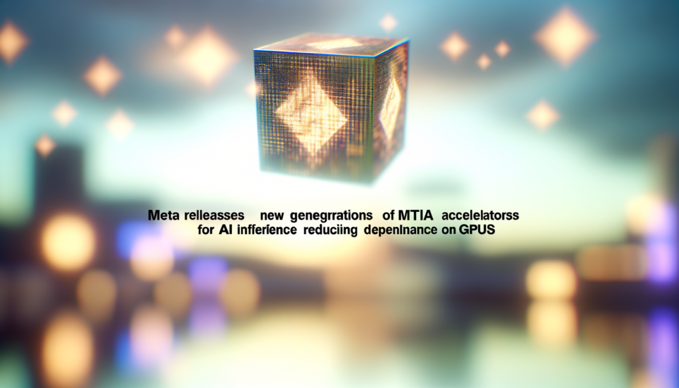 Meta lanza nuevas generaciones de aceleradores MTIA para inferencia de IA y reduce la dependencia de GPUs